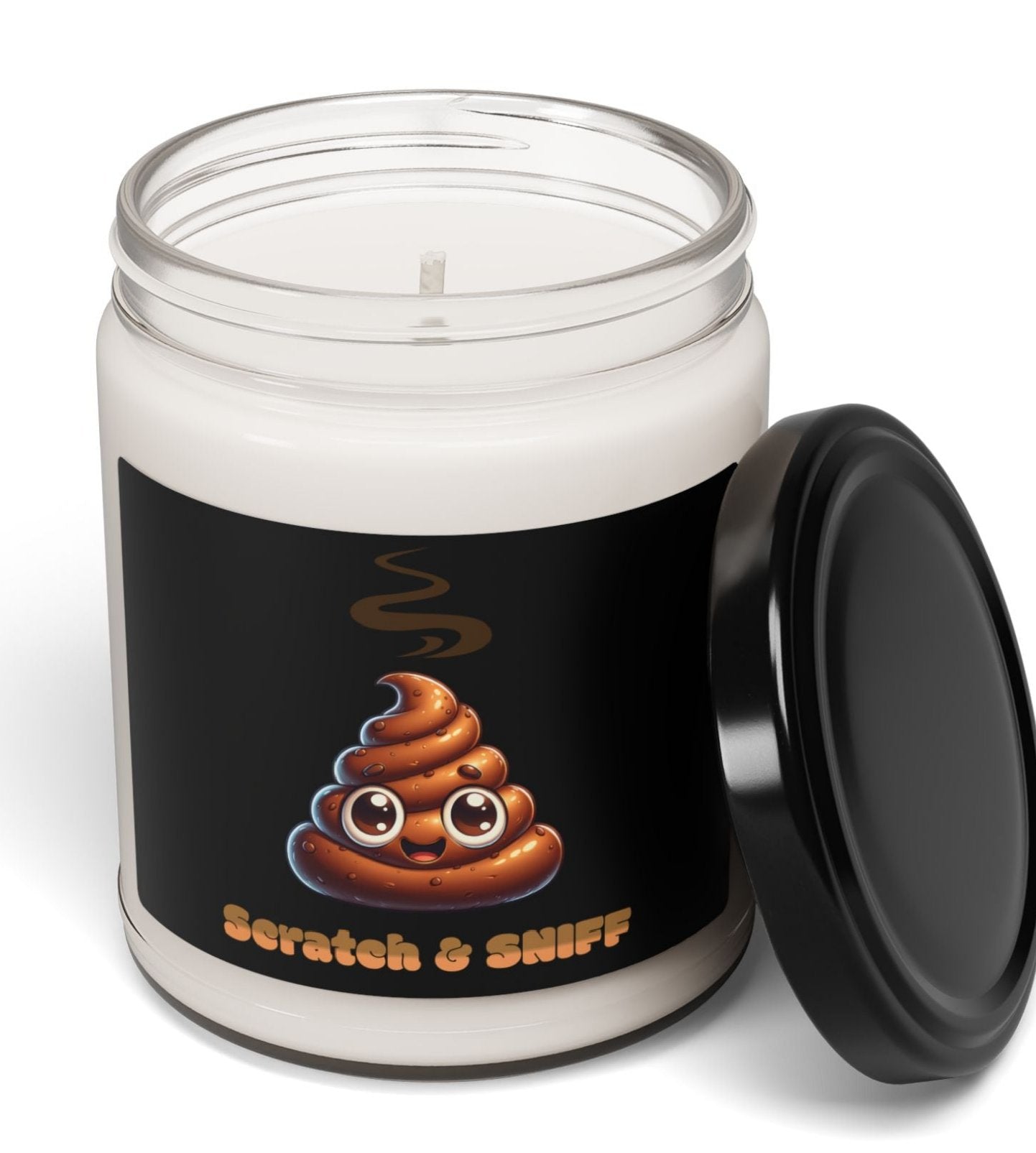 Candle - Scratch and Sniff Poop Scented Soy Candle, 9oz