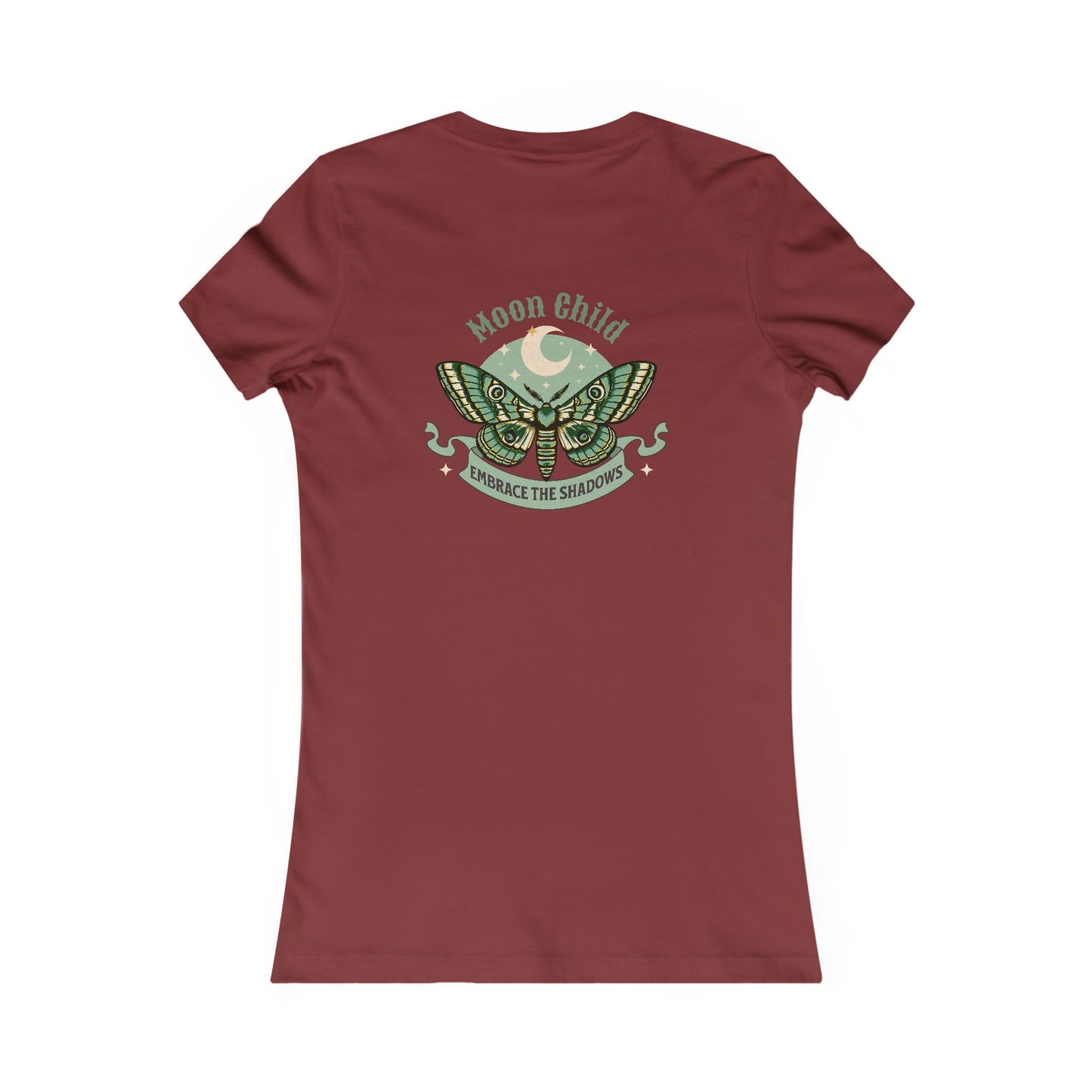 Women's Tee - Moon Child Moth Draw to the Moon