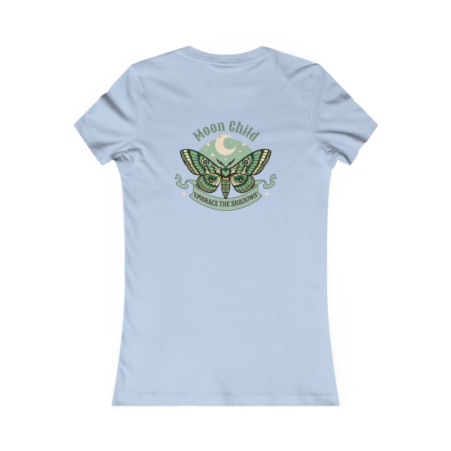Women's Tee - Moon Child Moth Draw to the Moon