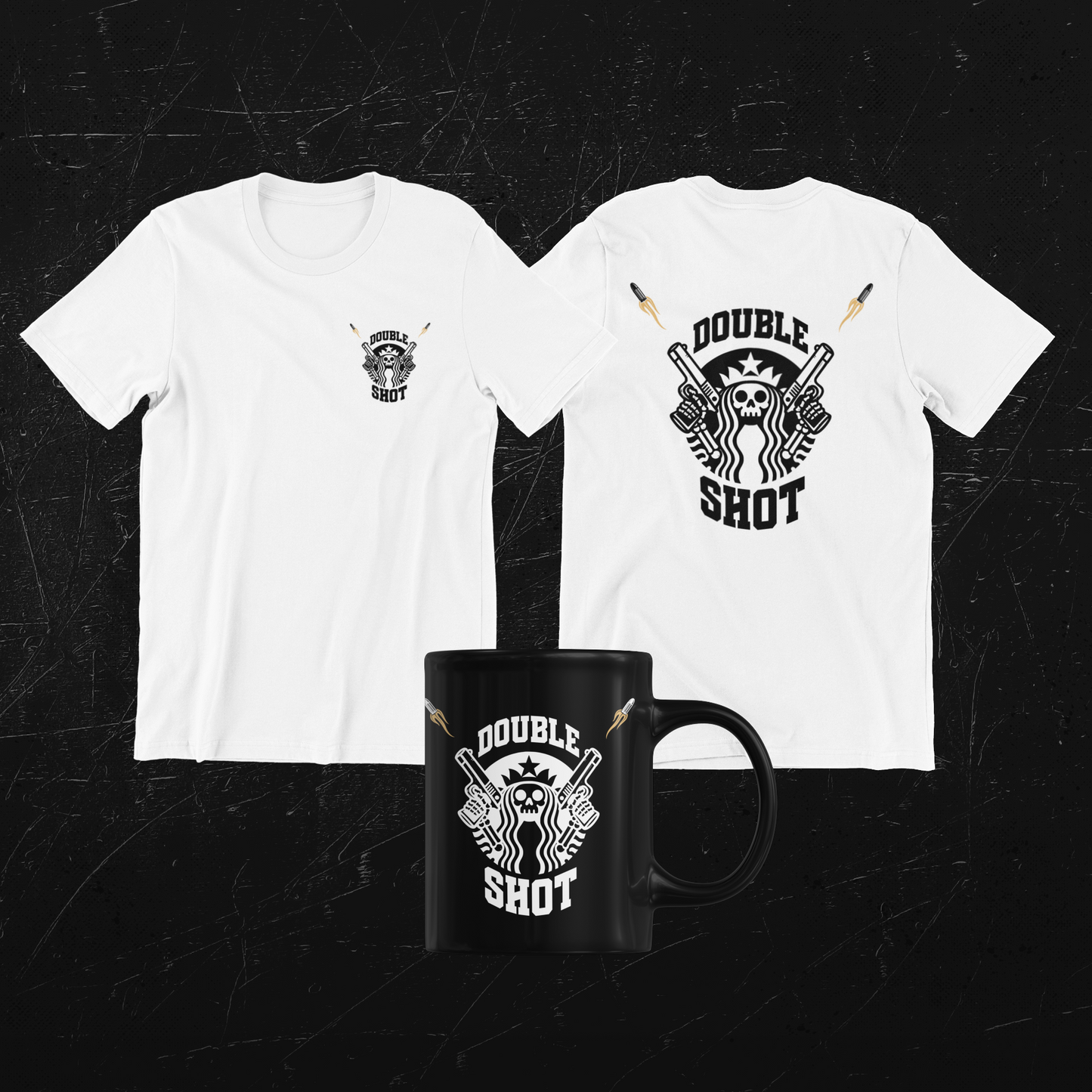 Double Shot your Gun and your Coffee - Black