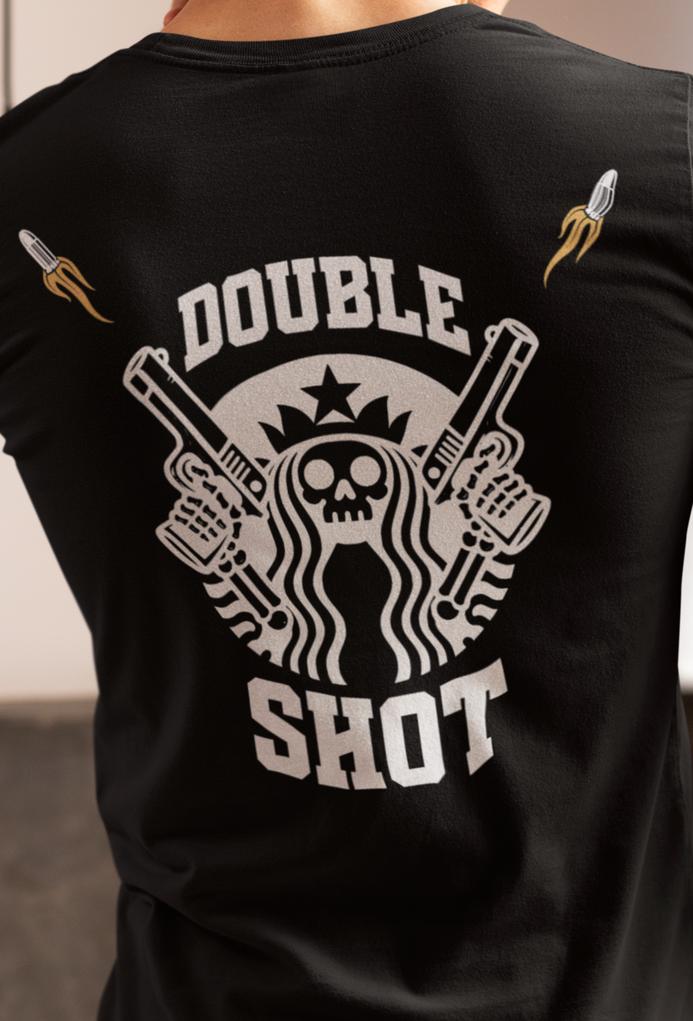 Guns and Coffee Black and White