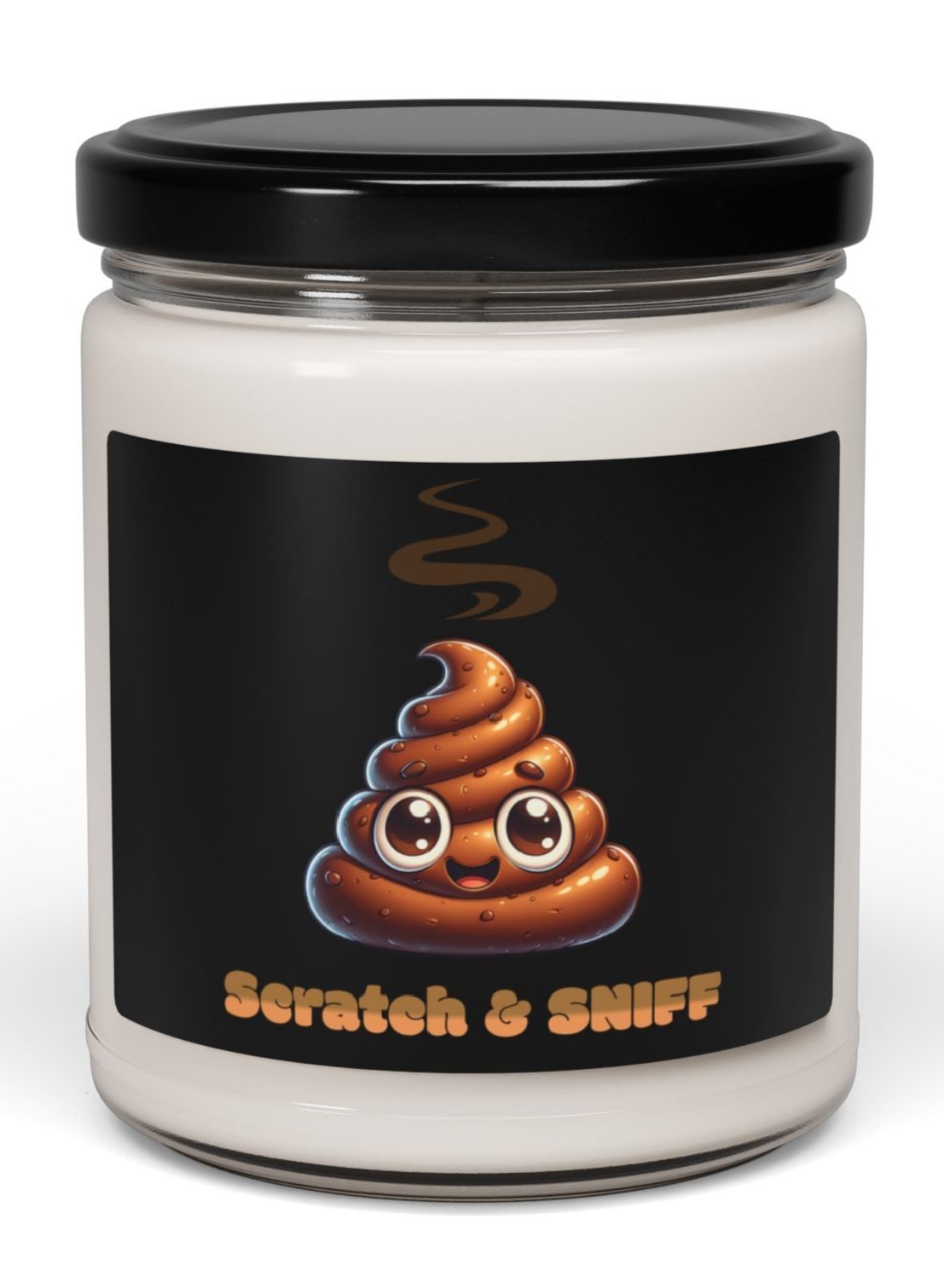 Candle - Scratch and Sniff Poop Scented Soy Candle, 9oz