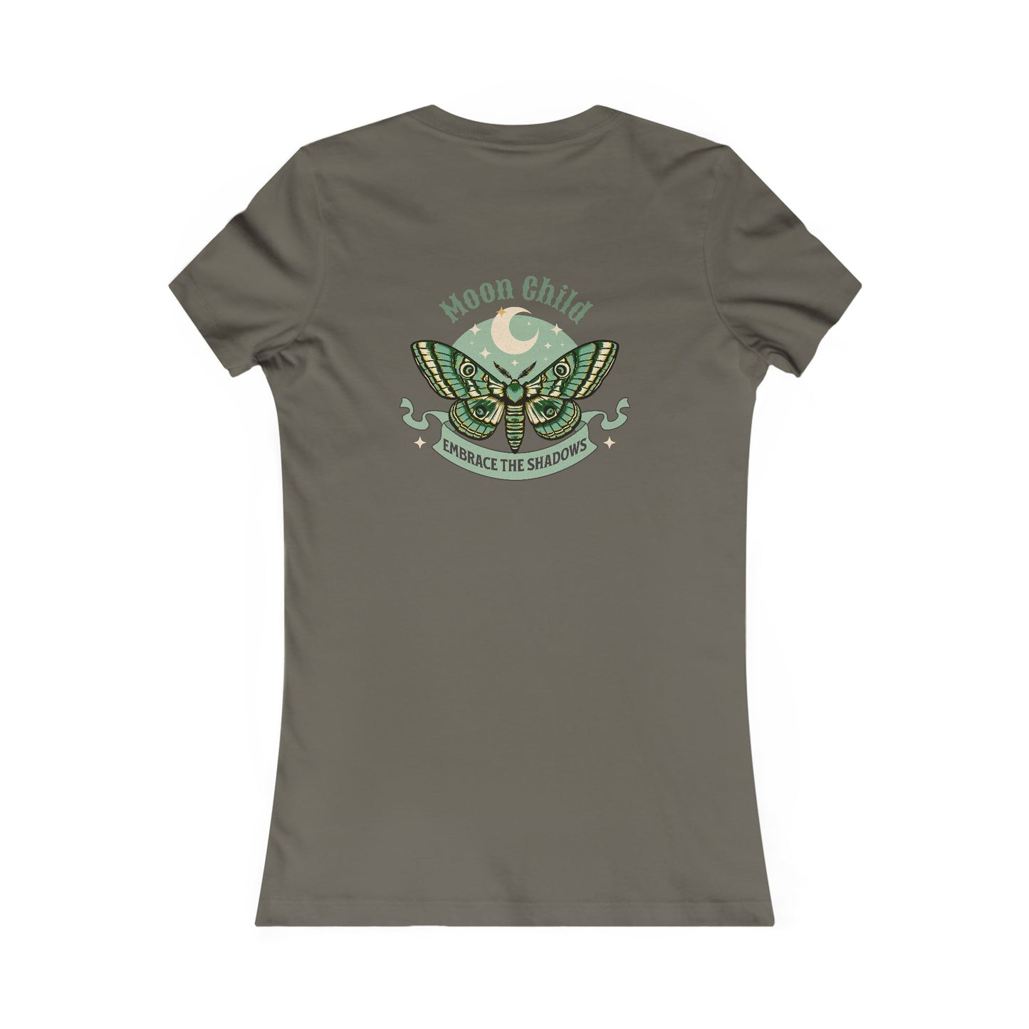 Women's Tee - Moon Child Moth Draw to the Moon